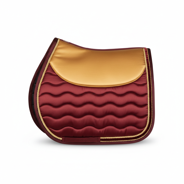 Tapis Dressage Bordeaux & Or